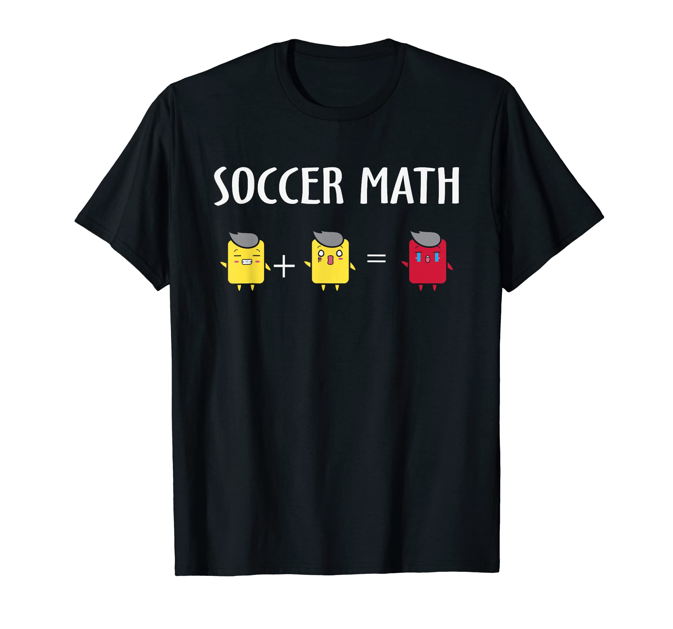 Soccer Math Funny Card Penalty Funny T-Shirt - Unique Graphic for Adults