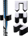 Yousoontic Hockey Stick Holder Wall Mount, 1-6 Stick Capacity, Ice and Field Hockey Organizer (Decor & Storage 2-in-1) for Home Garage Room Office Sports Decoration