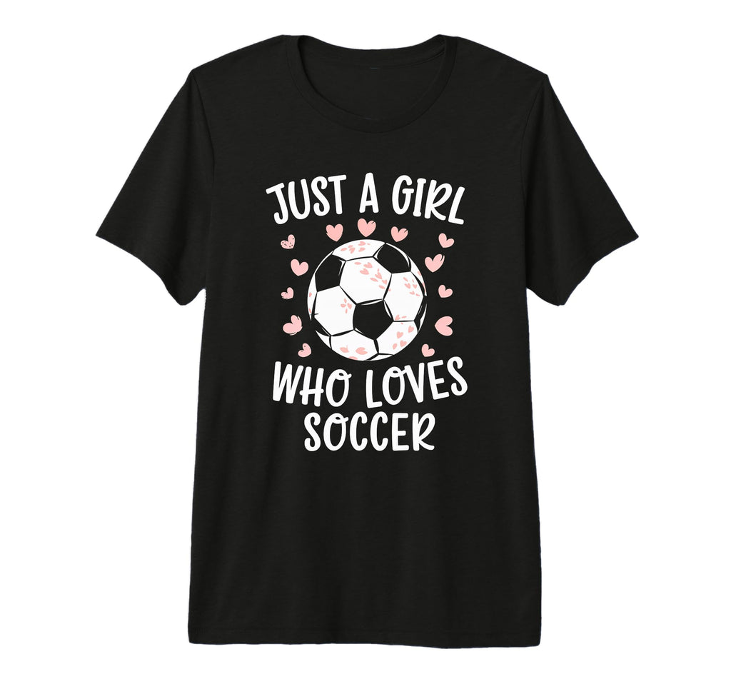 Just Who Loves Soccer Soccer Heart Sport T-Shirt - Custom Art Print Unisex