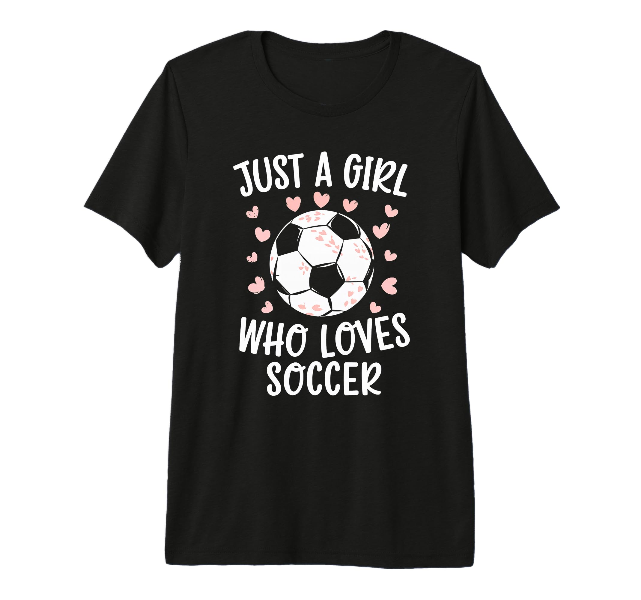 Just Who Loves Soccer Soccer Heart Sport T-Shirt - Custom Art Print Unisex