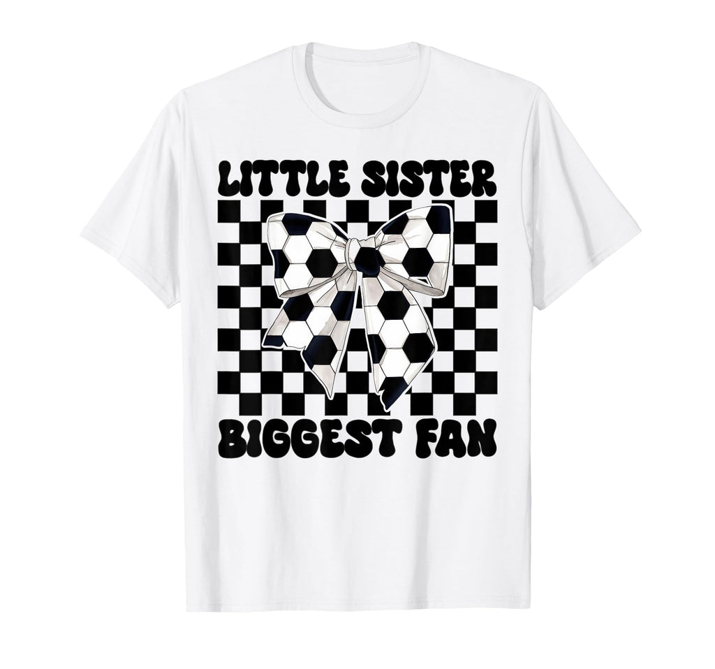 Soccer Sister Coquette Little T-Shirt - Fun Novelty Design for Adults