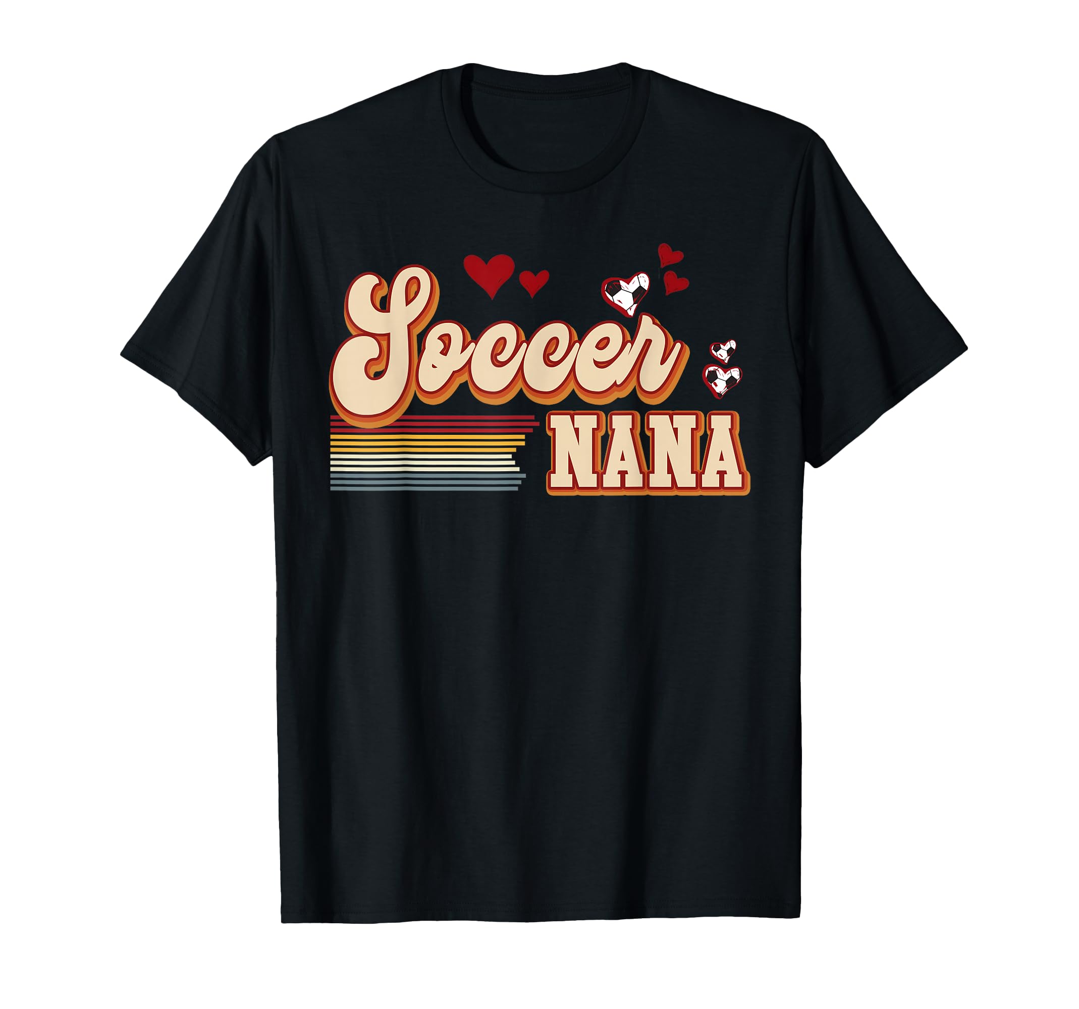 Soccer Grandma Nana Gigi Heart T-Shirt - Fun Novelty Design for Adults