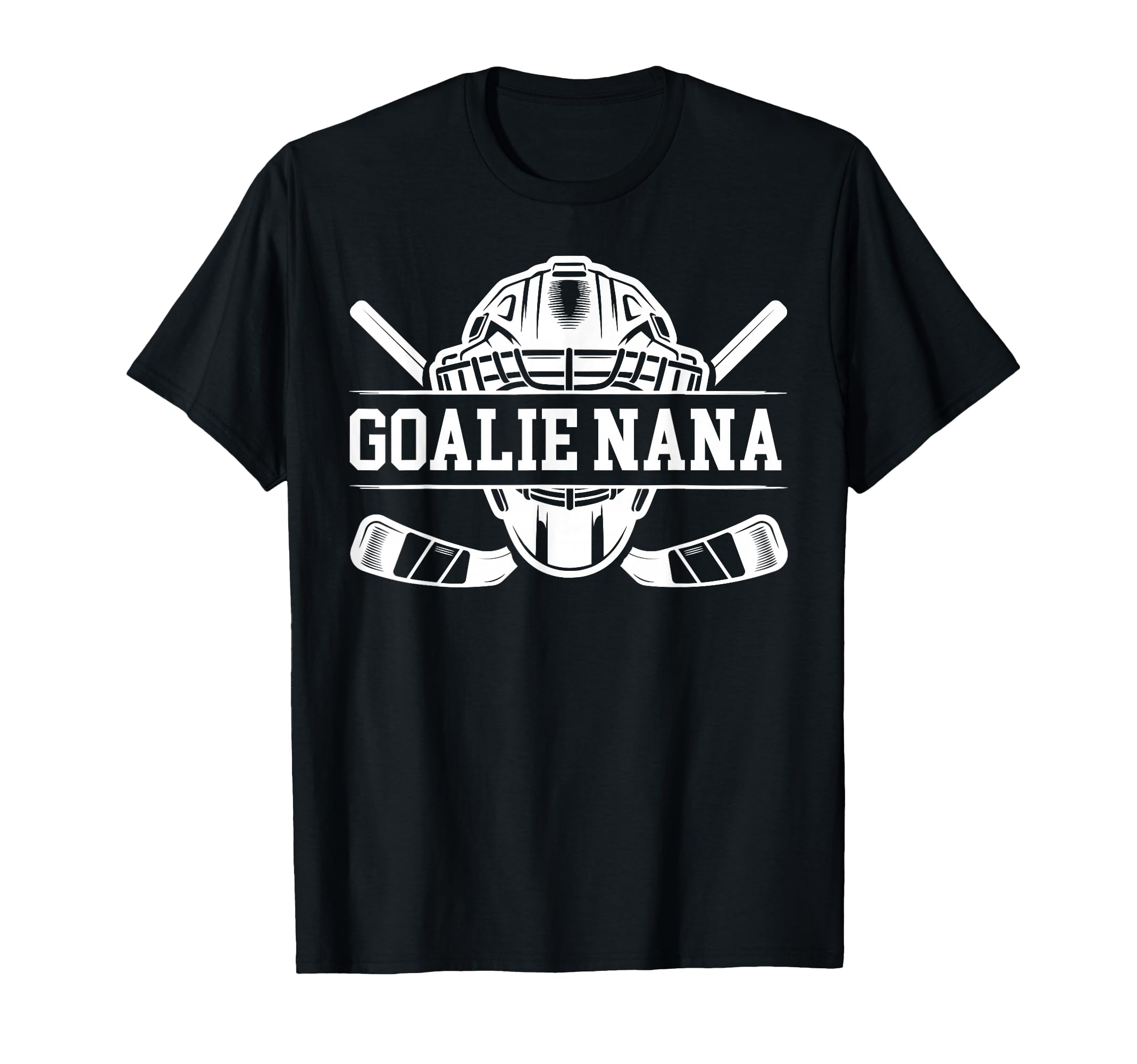 Ice Hockey Goalie Nana Hockey Keeper T-Shirt - Novelty Apparel for Adults