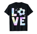 Soccer Fans Love Ball Tie Dye Soccer T-Shirt - Custom Art Print Unisex
