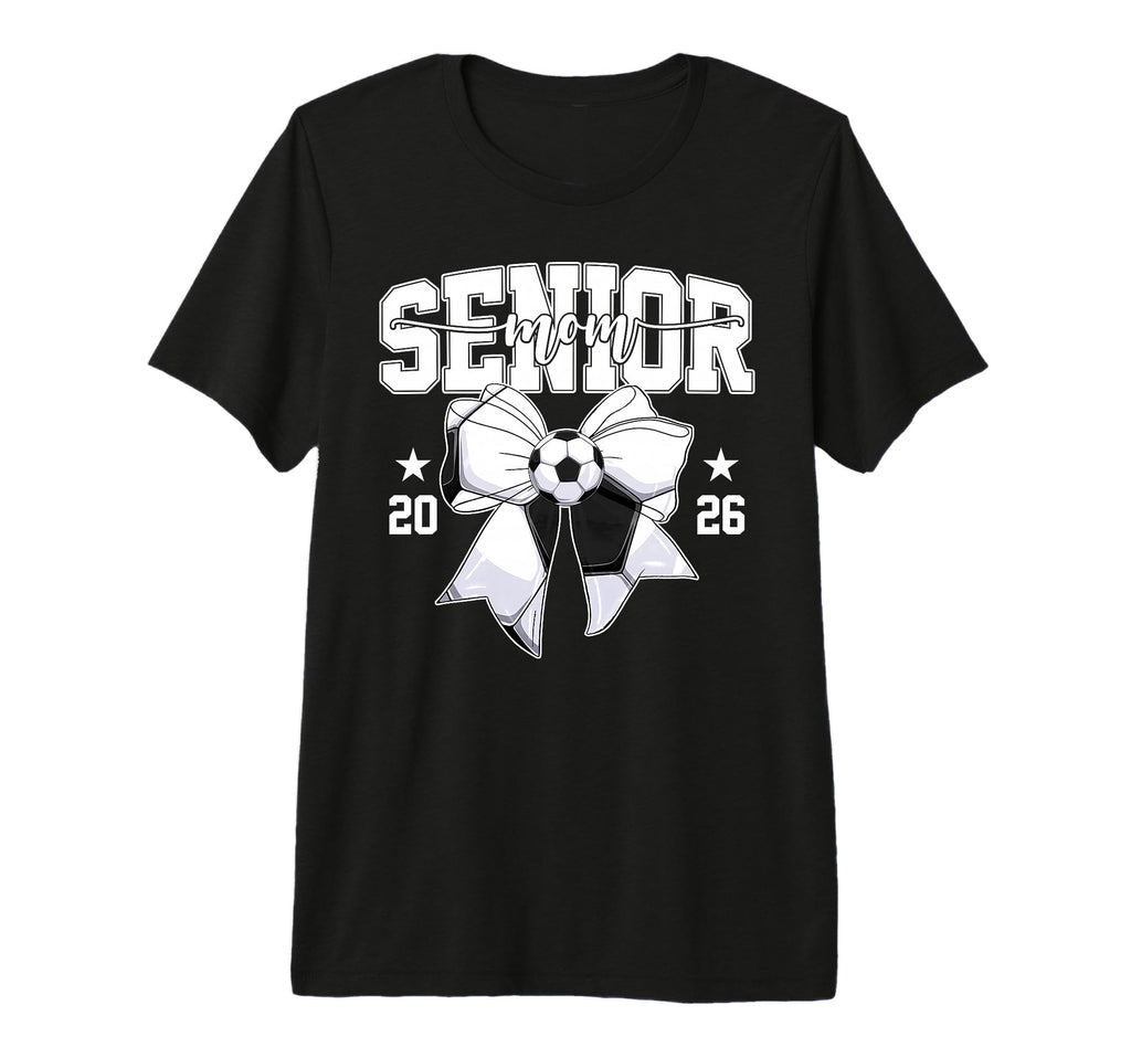 Senior Mom 2026 Graduate Soccer T-Shirt - Fun Novelty Design for Adults
