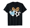 Soccer Volleyball Heart Funny Soccer T-Shirt - Casual Everyday Wear Unisex