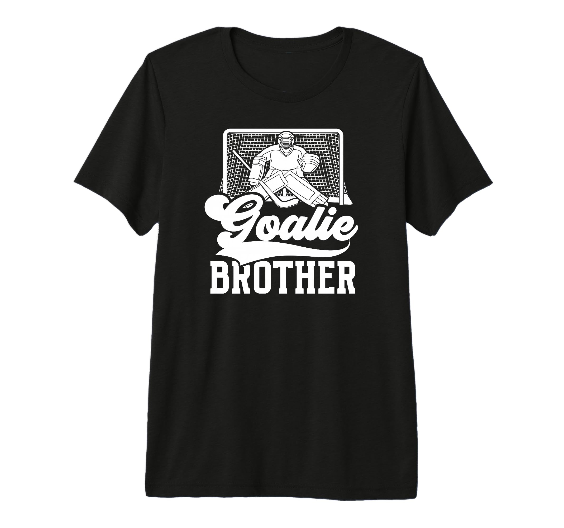 Ice Hockey Goalie Brother Hockey Keeper T-Shirt - Minimalist Print Unisex
