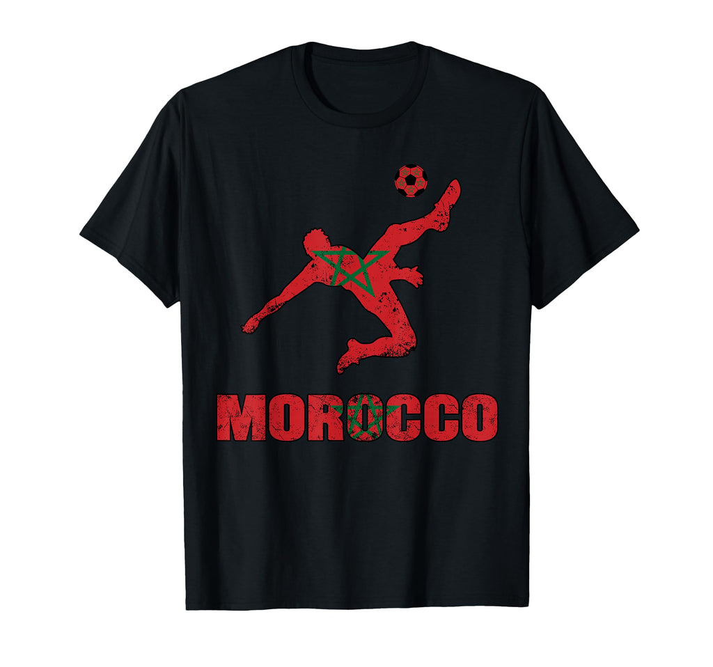 Morocco Football Soccer Game Player Fan T-Shirt - Minimalist Print Unisex