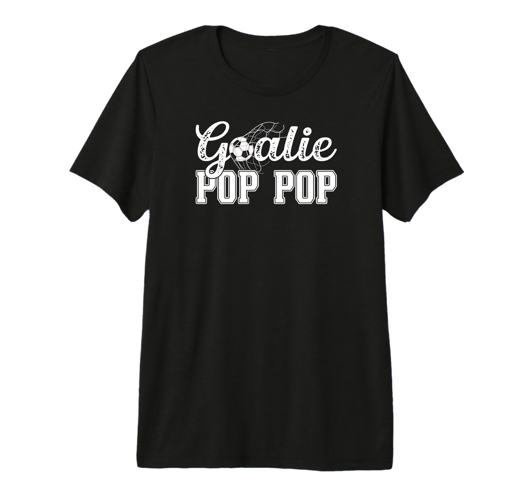 Mens Soccer Goalie Pop Pop Soccer T-Shirt - Casual Everyday Wear Men Women