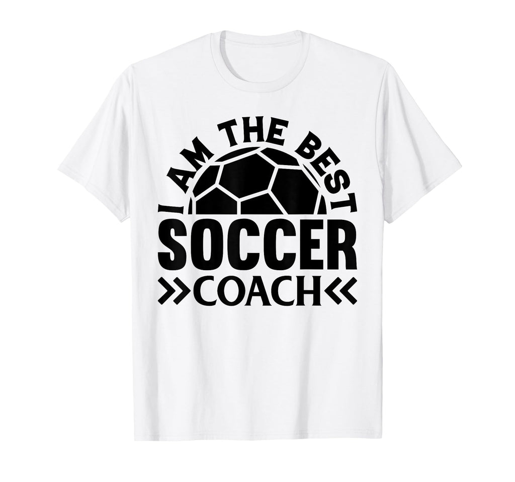 Soccer Trainer I Am Best Soccer Coach T-Shirt - Minimalist Print Unisex