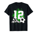 12Th Birthday 12 Years Football Player T-Shirt - Trendy Graphic Unisex