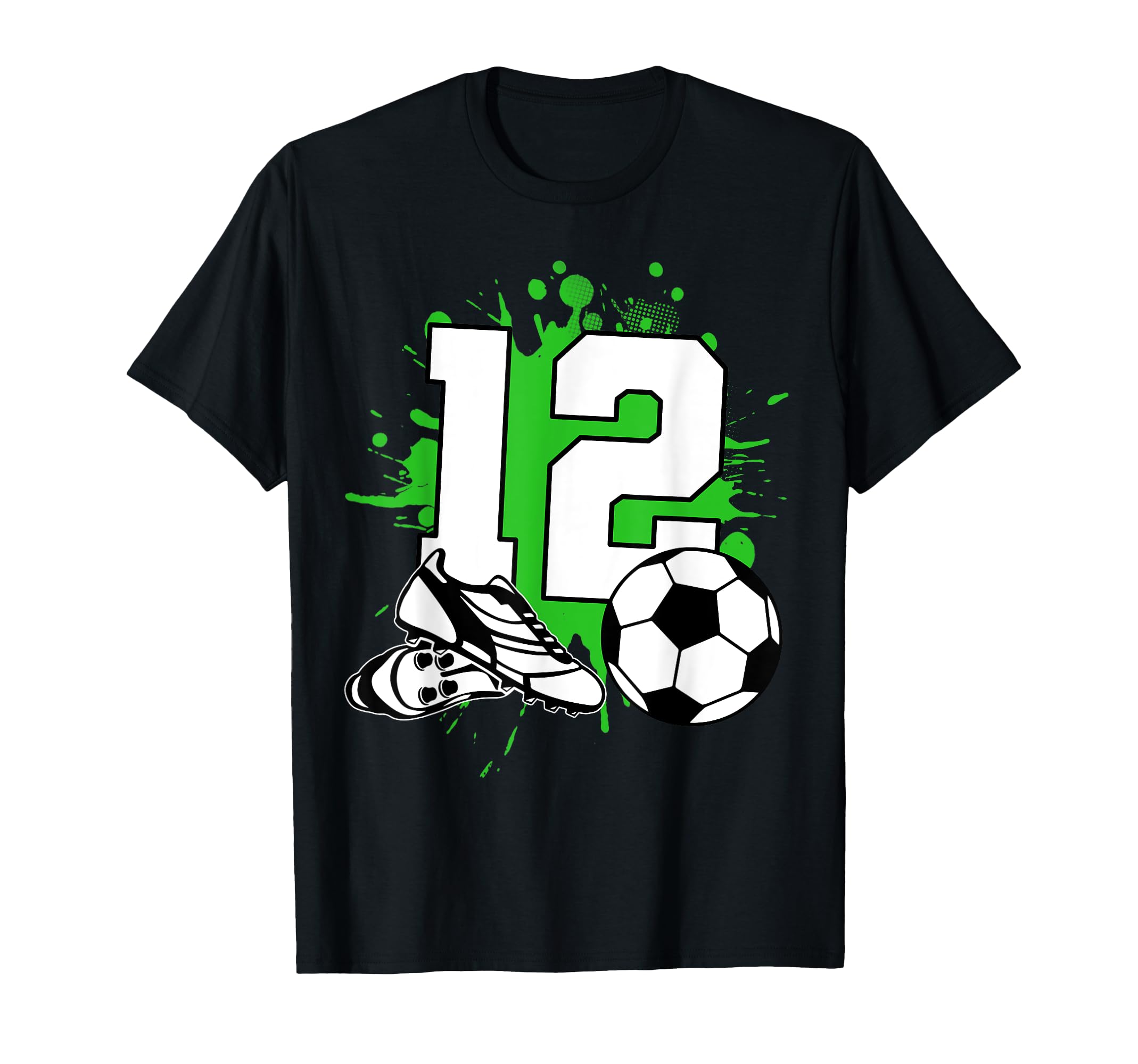 12Th Birthday 12 Years Football Player T-Shirt - Trendy Graphic Unisex