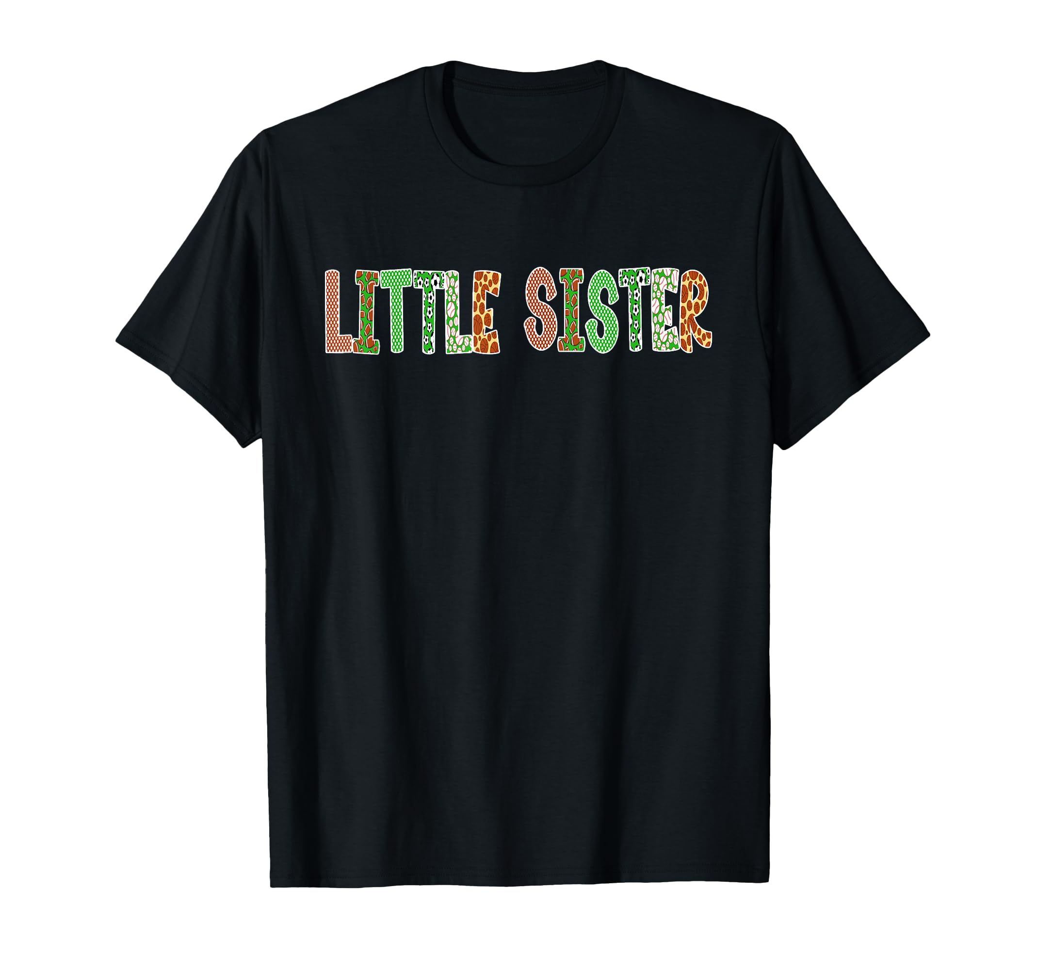 Sports Baller Little Sister Birthday T-Shirt - Unique Graphic for Adults