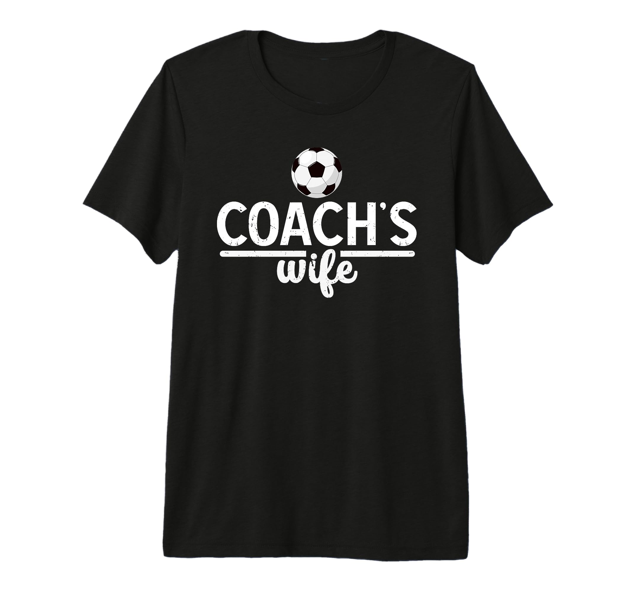 Soccer Coachs Wife Proud Wife Soccer T-Shirt - Fun Novelty Design Unisex
