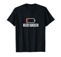 Need Soccer Low Battery Funny Soccer T-Shirt - Streetwear Style Men Women