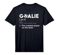 Goalie Definition Soccer Goalkeeper T-Shirt - Minimalist Print for Adults