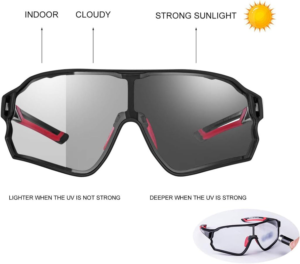 Thickened PC Lens Photochromic Sunglasses (UV400)