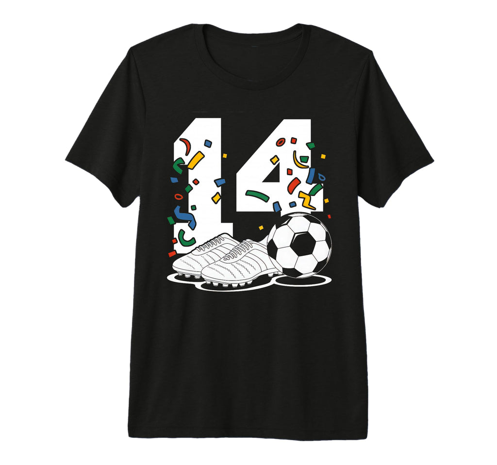 14 Soccer Birthday Gift Soccer Fan T-Shirt - Fun Novelty Design Unisex