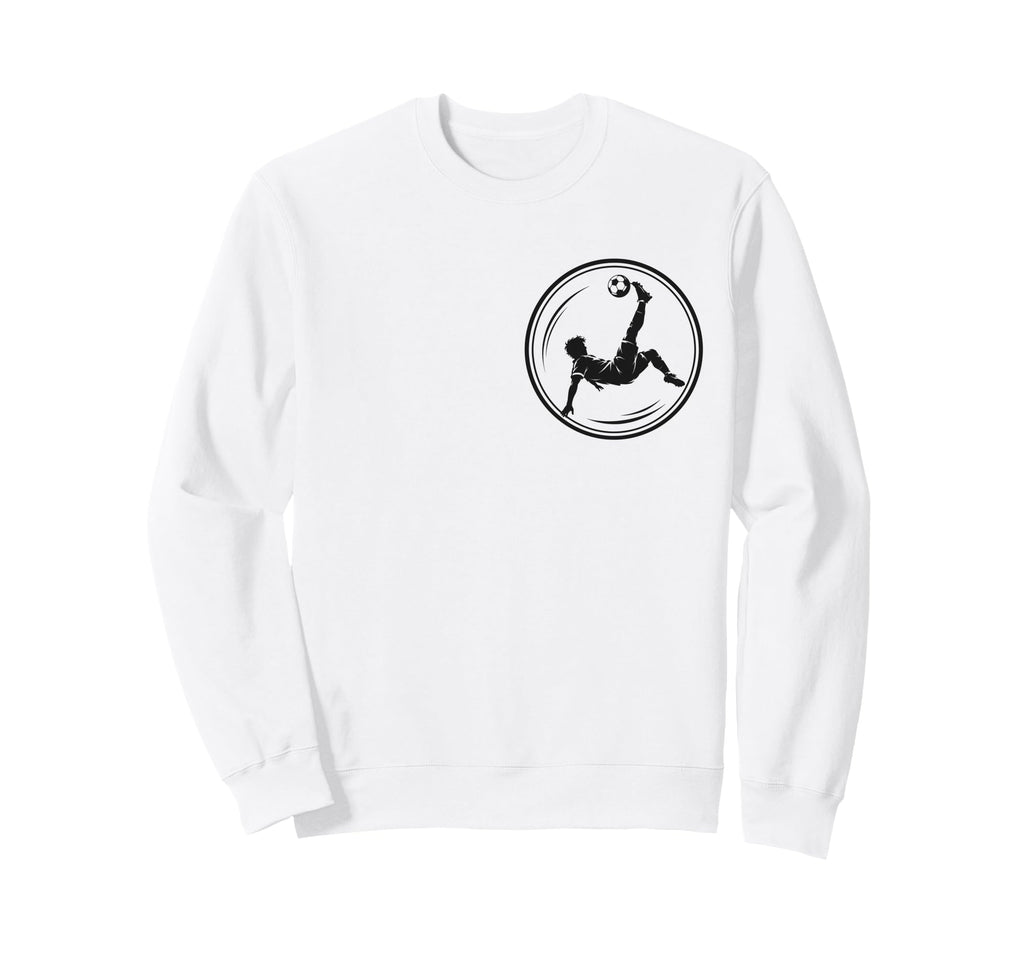 Soccer Bicycle Kick Football Player Sweatshirt - Fun Novelty Design Unisex