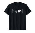 Soccer Heartbeat Funny Soccer Lover T-Shirt - Aesthetic Graphic Unisex