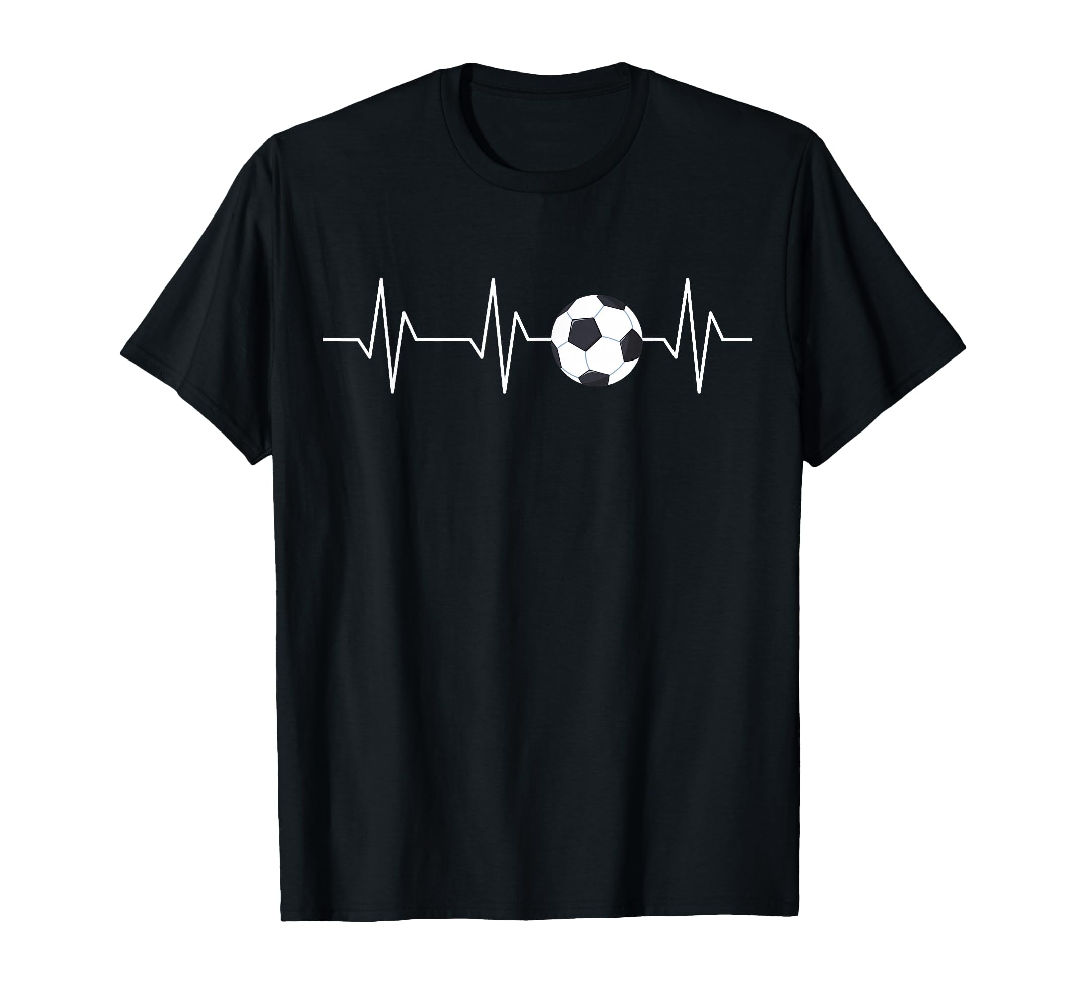 Soccer Heartbeat Funny Soccer Lover T-Shirt - Aesthetic Graphic Unisex