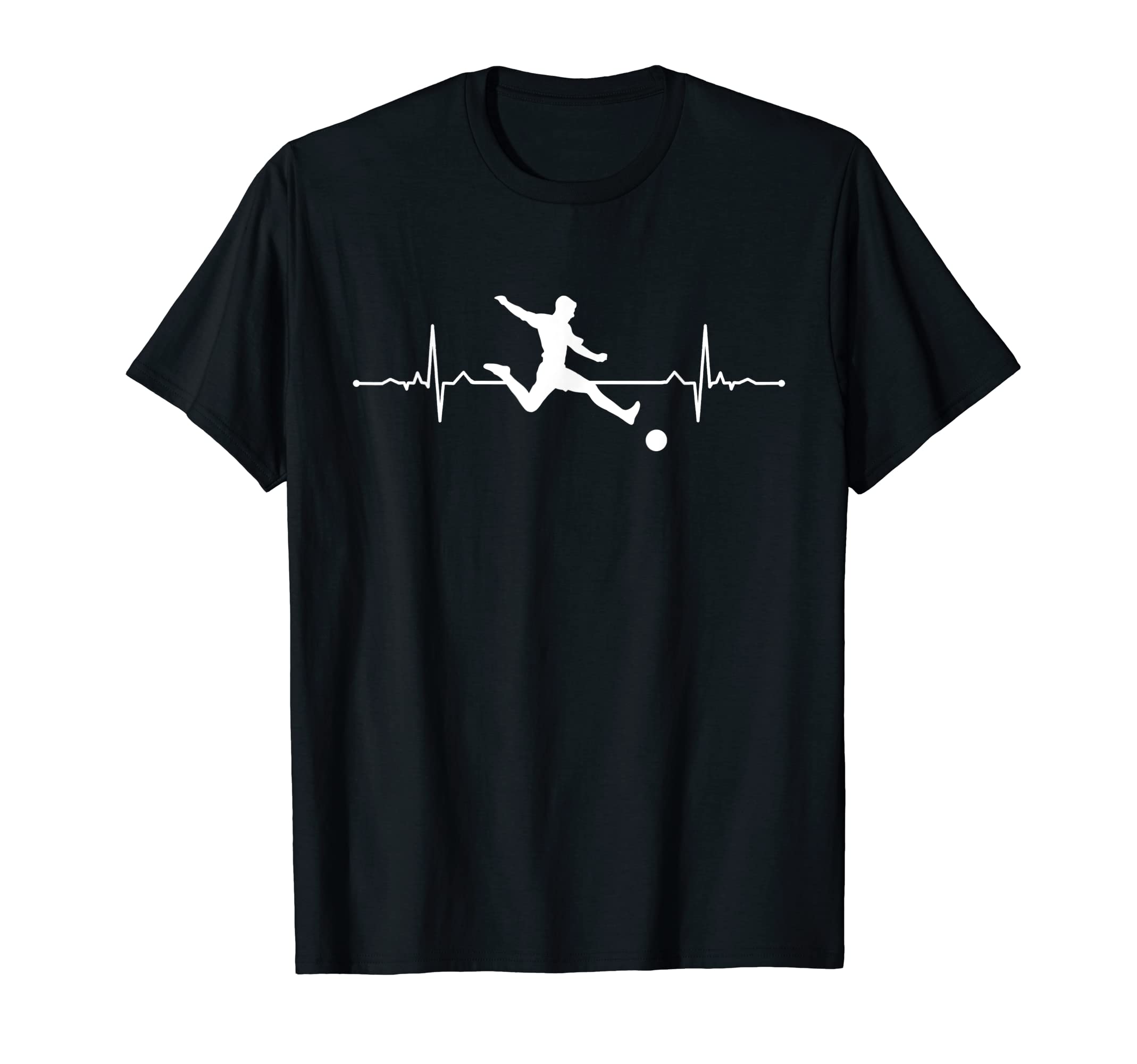 Heartbeat Soccer Football Cup T-Shirt - Custom Art Print Men Women