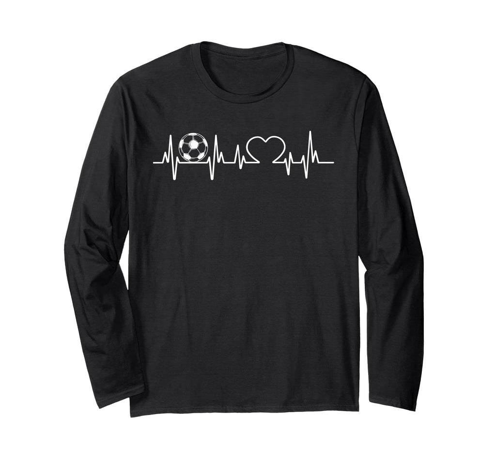 Soccer Heart Beat Pulse Play Sweatshirt - Casual Everyday Wear for Adults