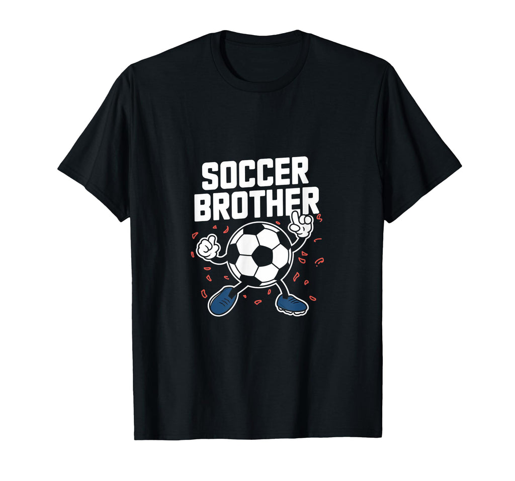 Soccer Brother Match Football Game T-Shirt - Minimalist Print for Adults