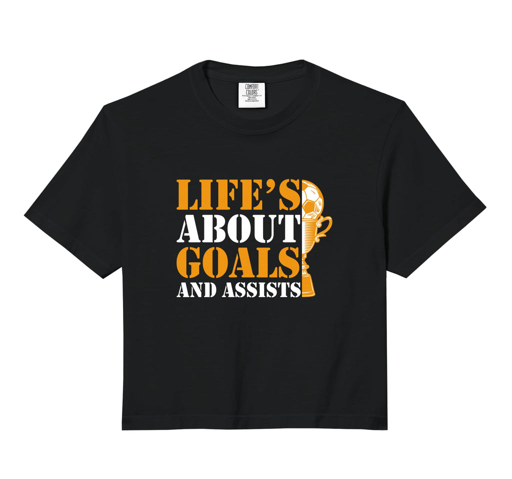 Lifes About Goals And Assists Funny Hoodie - Aesthetic Graphic Men Women