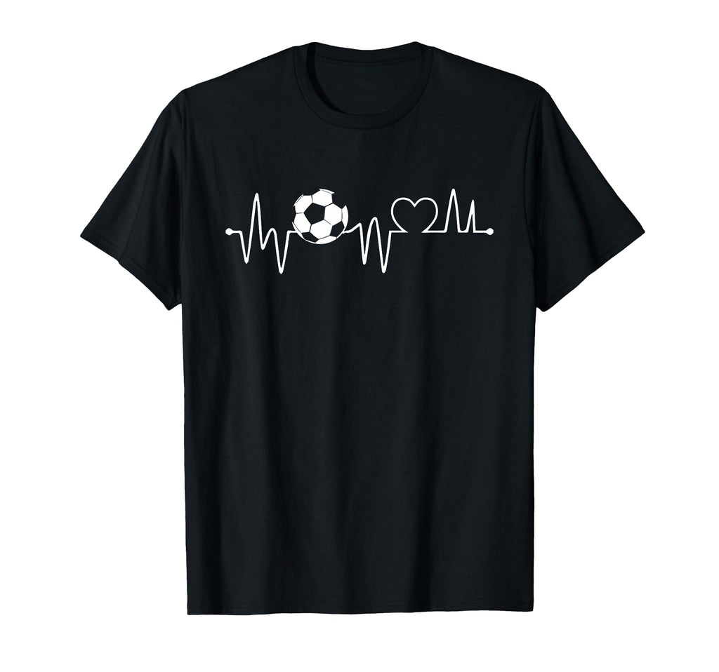 Soccer Heartbeat Soccer Ball T-Shirt - Fun Novelty Design Men Women