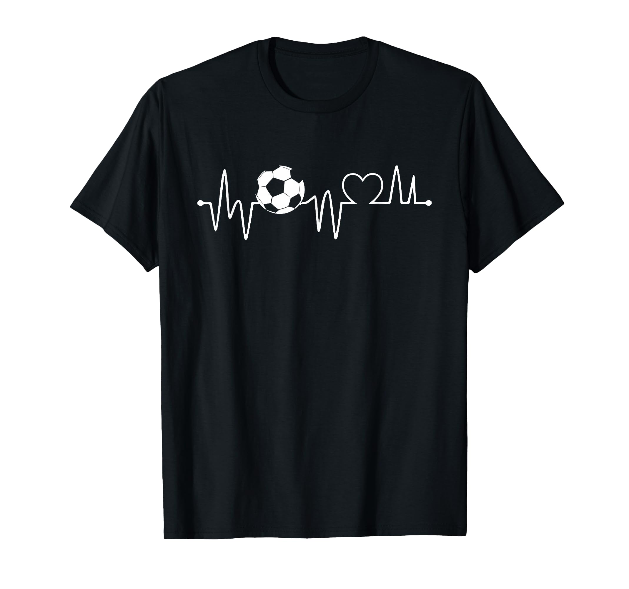 Soccer Heartbeat Soccer Ball T-Shirt - Streetwear Style Men Women