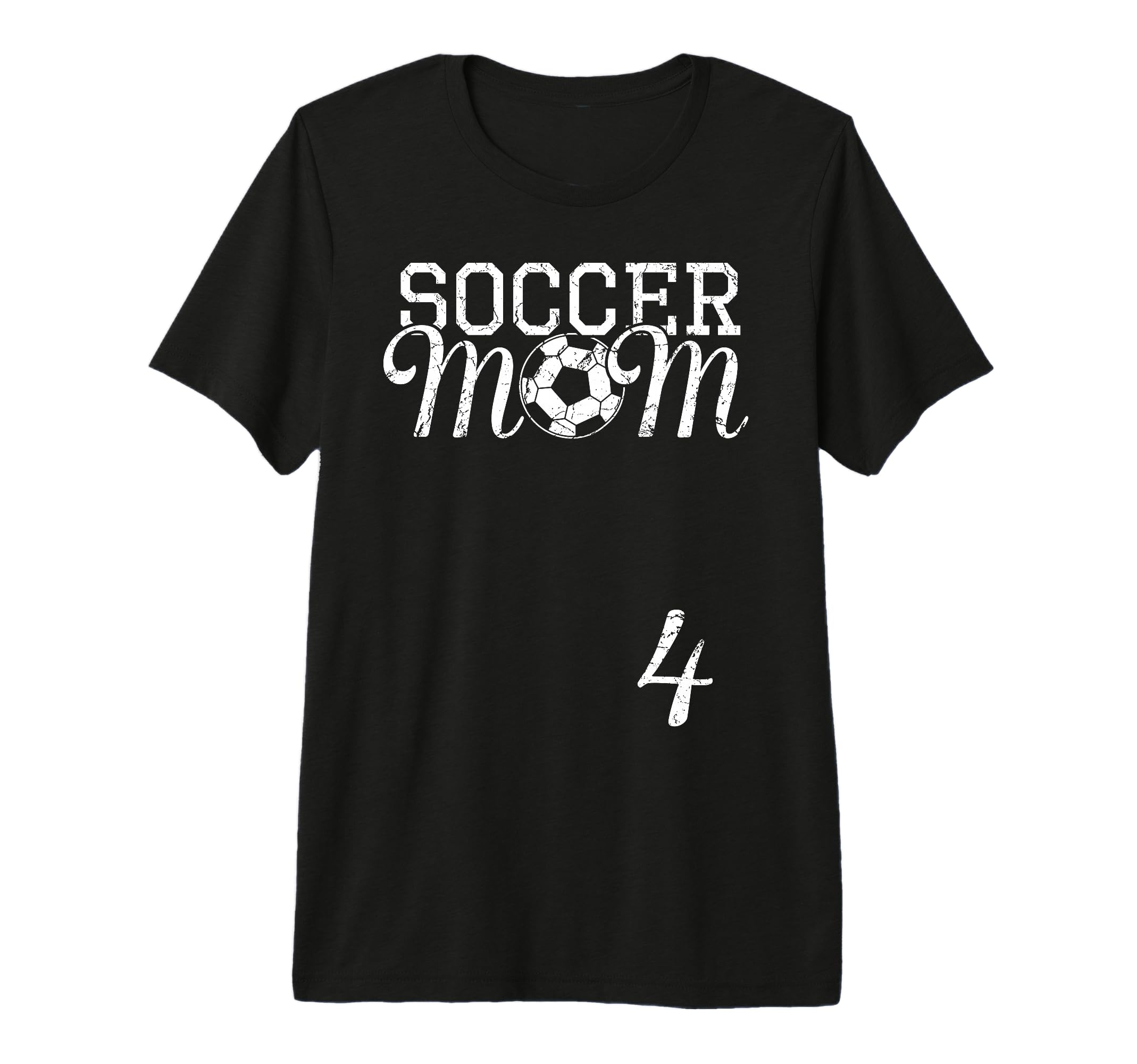 Soccer Mom Jersey Number 4 Favorite T-Shirt - Minimalist Print Men Women