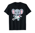 Elephant Playing Soccer Funny Humorous T-Shirt - Aesthetic Graphic Unisex