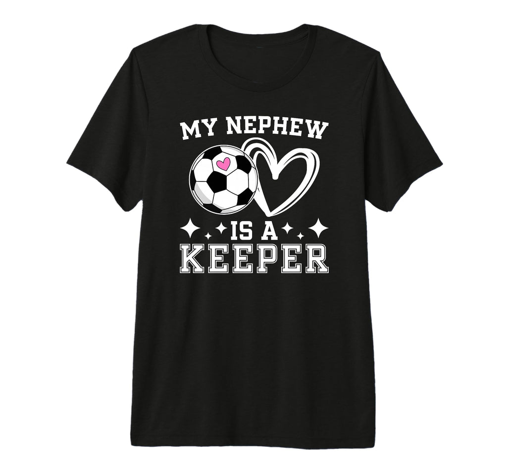 Proud Soccer Keeper Aunt Soccer T-Shirt - Minimalist Print Men Women
