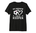 Proud Soccer Keeper Aunt Soccer T-Shirt - Minimalist Print Men Women