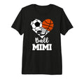 Ball Mimi Funny Soccer Basketball T-Shirt - Fun Novelty Design Unisex
