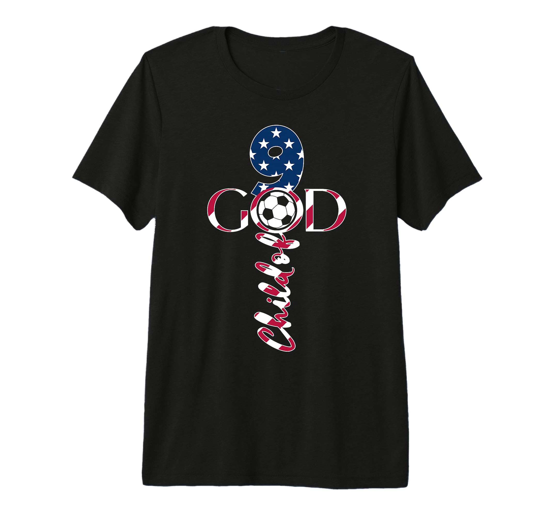 Jesus 9 Years Child God Soccer 9Th T-Shirt - Novelty Apparel Unisex