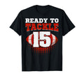Football 15Th Birthday Player T-Shirt - Casual Everyday Wear Men Women