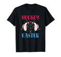 Easter Hockey Lover Eggs Bunnies Goalie T-Shirt - Unique Graphic Unisex