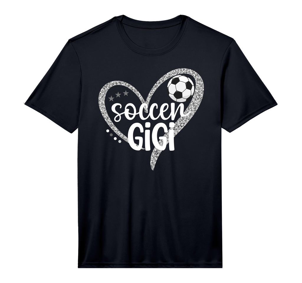 Mens Soccer Gigi Heart Grandma Gigi T-Shirt - Custom Art Print Men Women