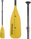 Canoe Paddle Aluminum Shaft with PP Blade, Floating Adjustable Paddle for Canoeing, Boating and Rafting, 122-152 cm/4-5 Ft