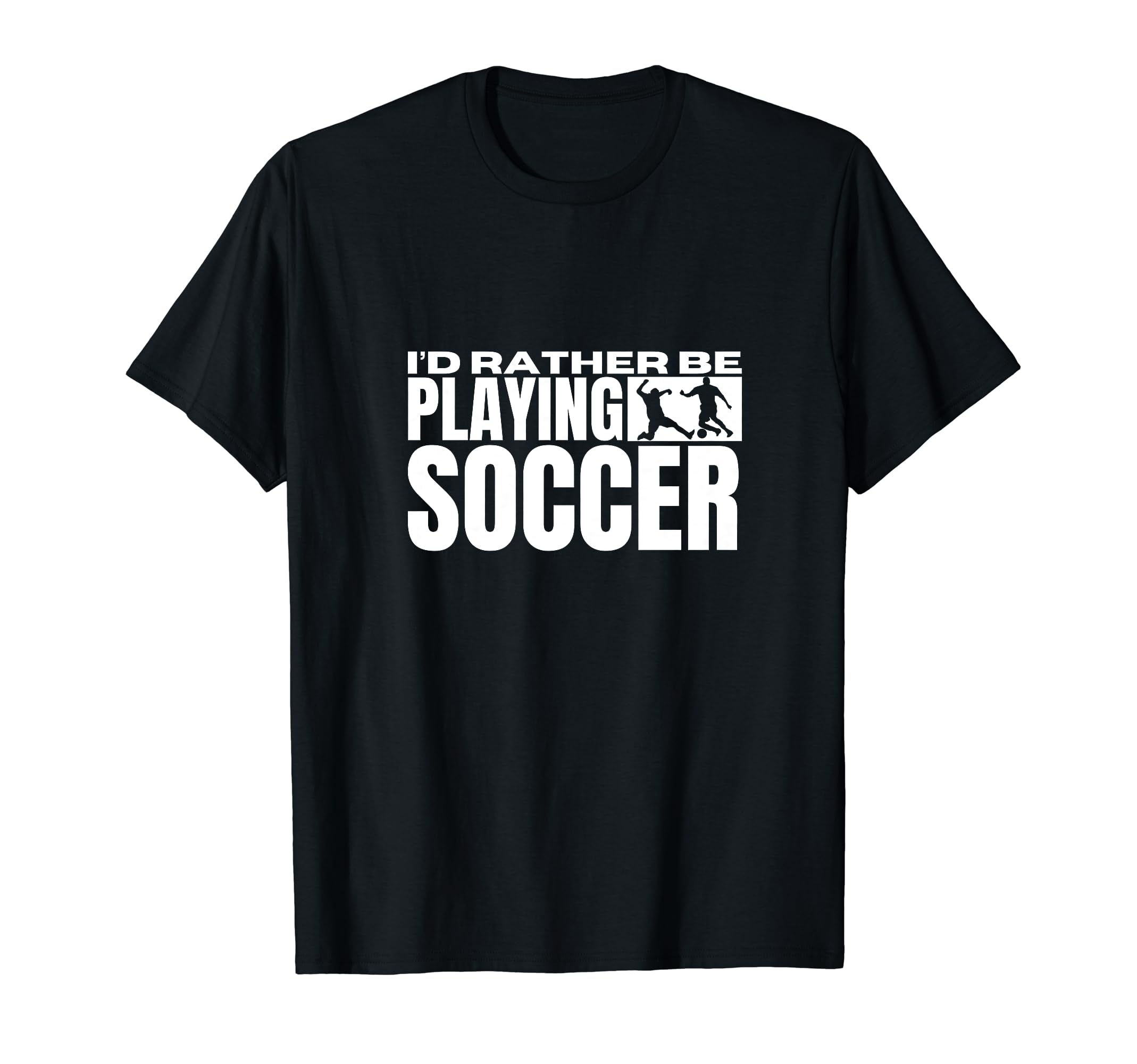 Id Rather Be Playing Soccer Funny Soccer T-Shirt - Custom Art Print Unisex