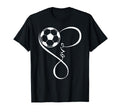 Soccer Ball Balloon Frame Funny Soccer T-Shirt - Minimalist Print Unisex