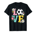 Soccer Love Floral Ball Sports Mom T-Shirt - Trendy Graphic for Adults