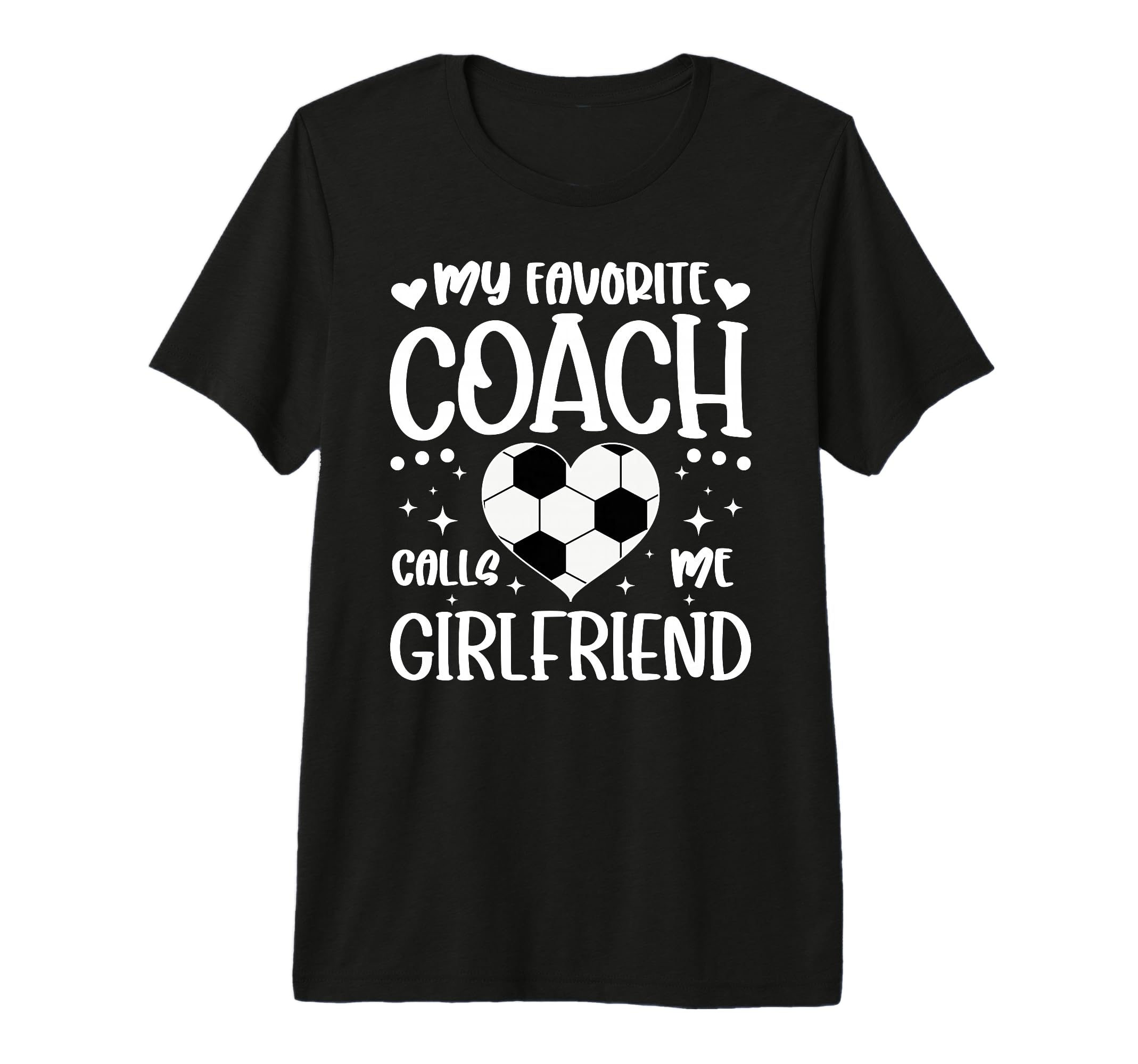 Proud Soccer Coachs Girlfriend Soccer T-Shirt - Aesthetic Graphic Unisex