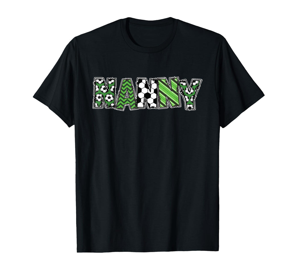 Soccer Nanny Birthday Party T-Shirt - Aesthetic Graphic Unisex