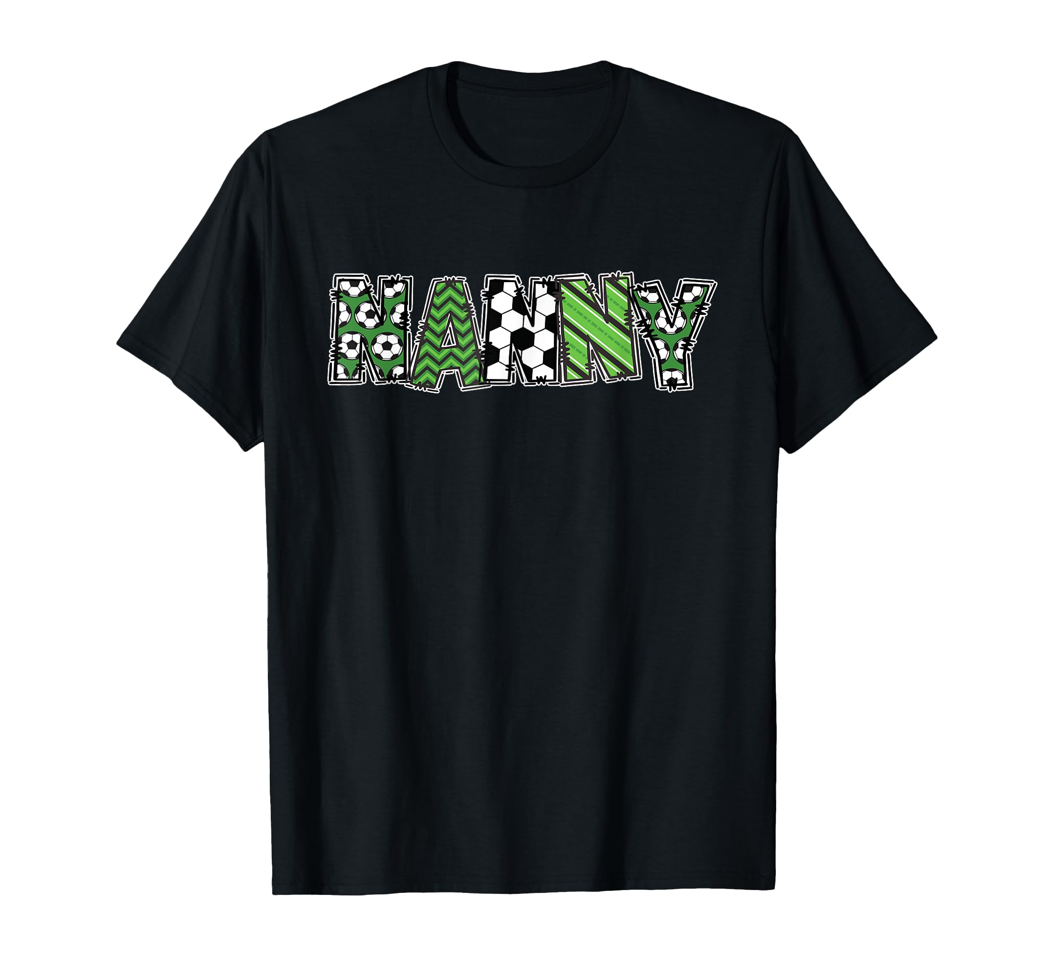 Soccer Nanny Birthday Party T-Shirt - Aesthetic Graphic Unisex