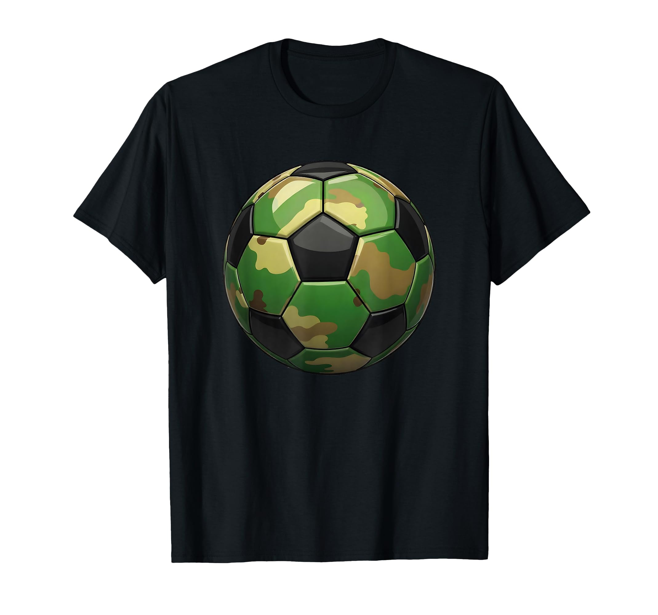 Soccer Ball Camouflage Soccer Player Camo T-Shirt - Custom Art Print Unisex