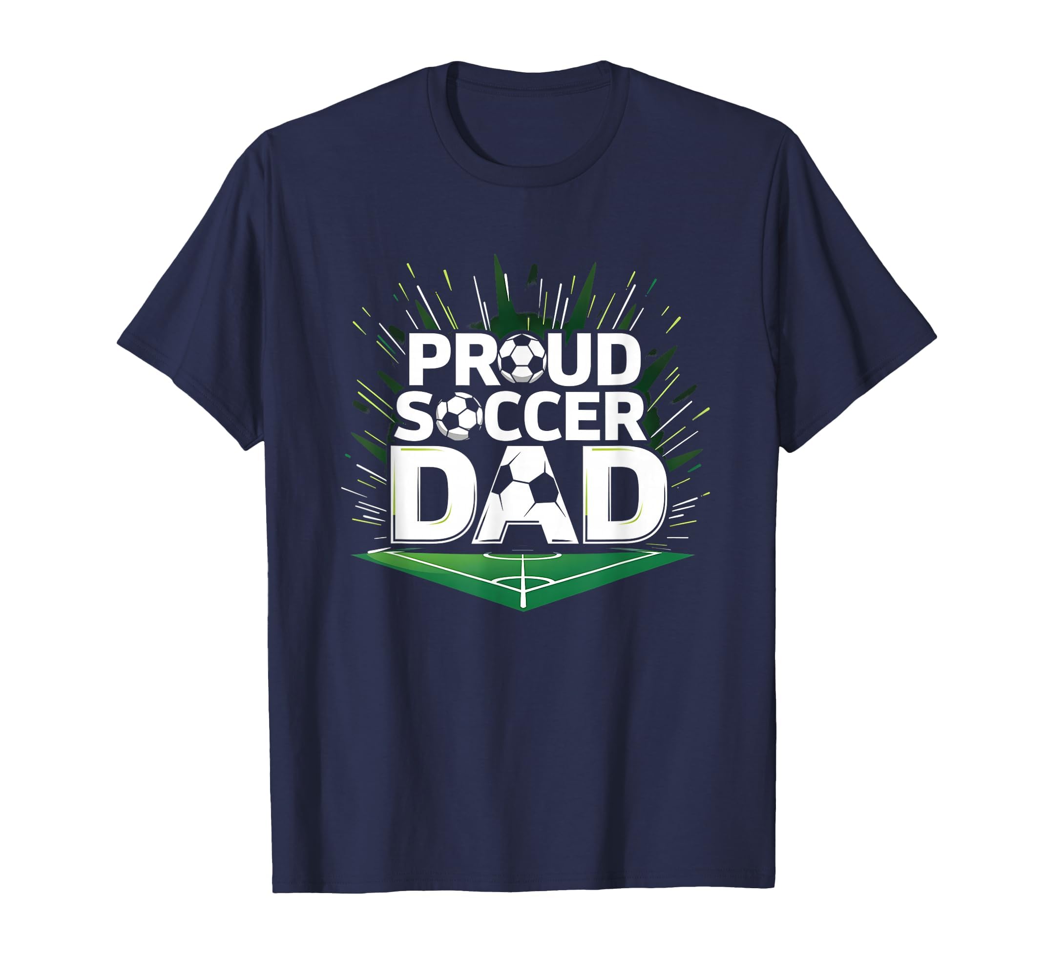 Proud Soccer Dad Cheering Sideline T-Shirt - Minimalist Print Men Women