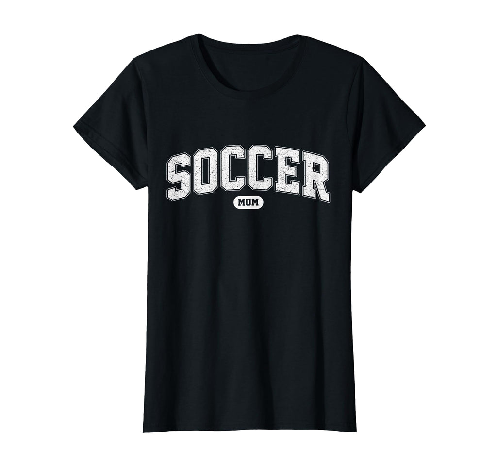 Soccer Mom Funny Athletic Lettering T-Shirt - Minimalist Print Men Women